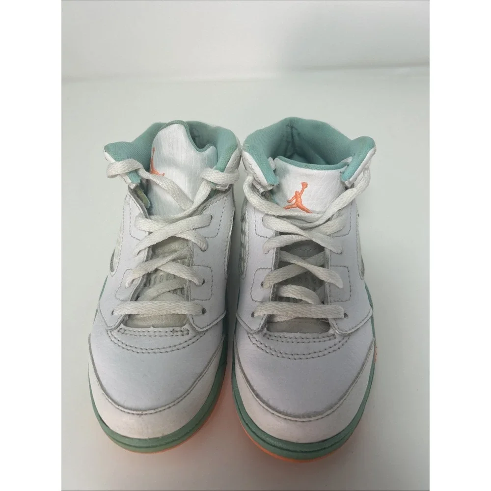 Nike Air Jordan Retro 5 (TD) 'White Light' Sneakers Toddler Size 10C‎ 725172-100